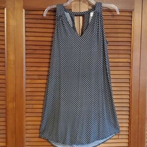 Sleeveless Black and White Dress